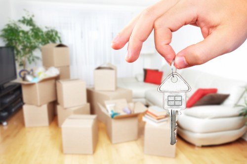Seasonal and business items organized in short-term storage in Oldmalden