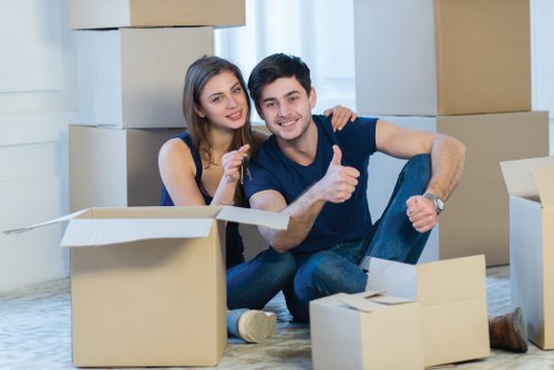 Careful packing materials used for removals in Oldmalden