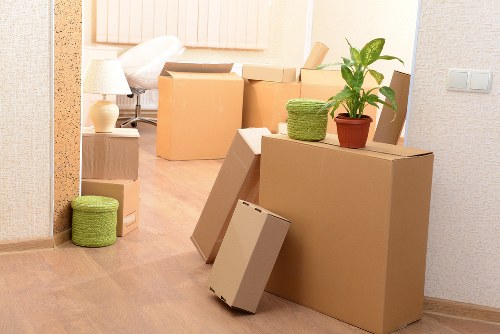 Seasonal items placed in storage to illustrate Old Malden storage use