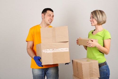Old Malden removals service preparing furniture and household items for transport