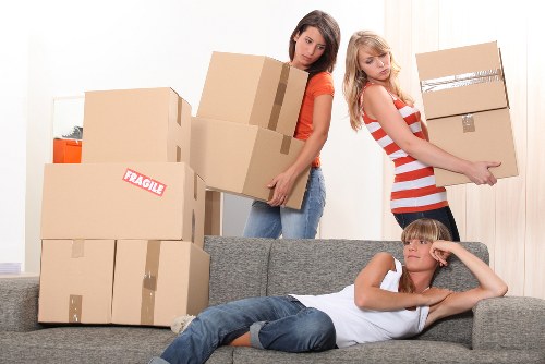 Packing and organising household belongings for a move in Old Malden